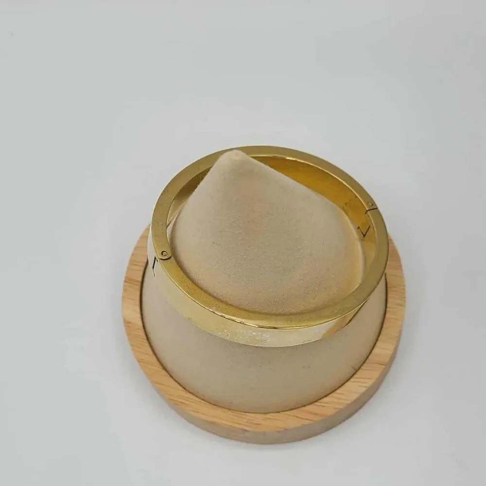 J Crew Gold Tone Hinged Bangle